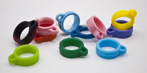 Anelli in silicone con asola 13mm